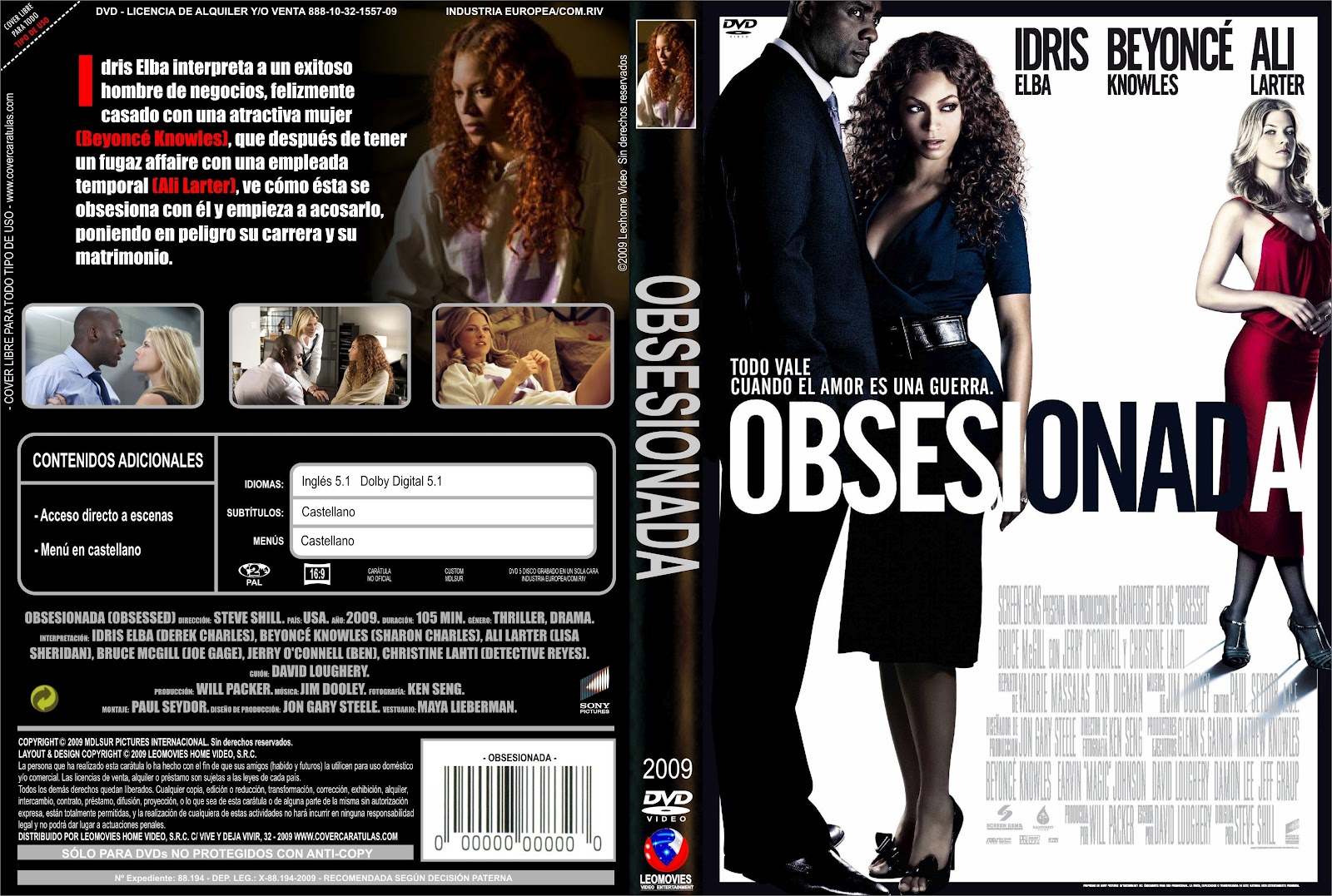 PELICULAS DVD FULL OBSESIONADA (Obsessed)